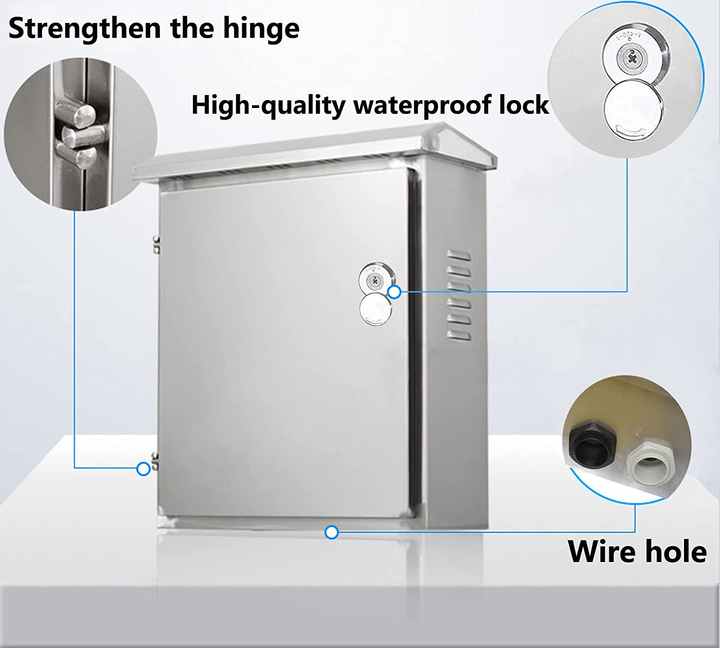 야외 스테인레스 스틸 전기 비바람에 견디는 인클로저 박스 프로젝트 박스 캐비닛